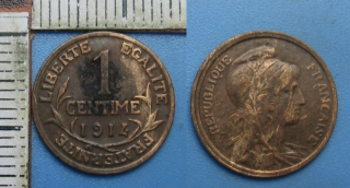 1914 - 1 centime - Francie
