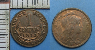 1919 - 1 centime - Francie