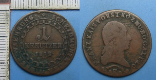 1812 E - 1 kreutzer - František I., vzácnější