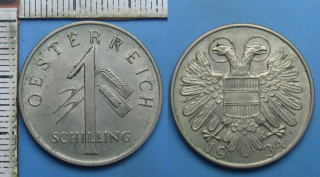 1934 - 1 schilling - Rakousko