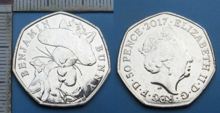 2017 - 50 pence - Velká Británie, Benjamin Bunny