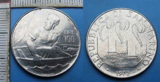 1972 - 100 lir - San Marino