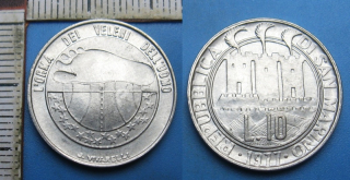1977 - 10 lir - San Marino