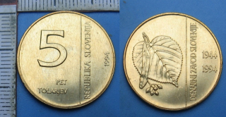 1994 - 5 tolarjev - Slovinsko, výroční