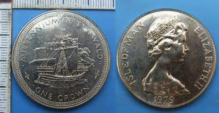 1979 - 1 crown - Isle of Man, Millennium of Tynwald