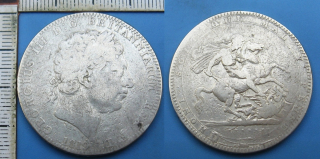 1819 - 1 crown, stříbro - Velká Británie, Jiří III.