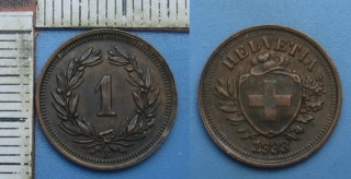 1933 B - 1 rappen - Švýcarsko