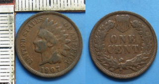1907 - 1 cent - USA, indián