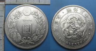 1903 (36) - 1 jen, stříbro - Japonsko, éra Meiji (Mustsuhito)