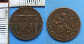 1929 - 5 haléřů