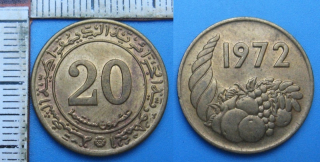 1972 - 20 centimes - Alžír
