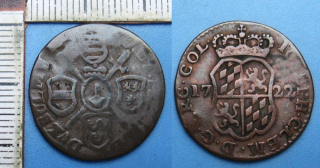 1722 - 1 liard - Belgie, Joseph Clemens