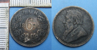1894 - 6 pence, stříbro - Zuid Afrika - Jižní Afrika