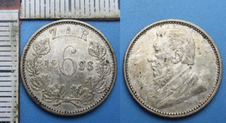 1896 - 6 pence, stříbro - Zuid Afrika - Jižní Afrika