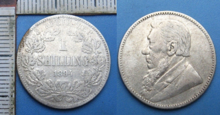 1894 - 1 shilling, stříbro - Zuid Afrika - Jižní Afrika