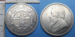 1896 - 2 shillings, stříbro - Zuid Afrika - Jižní Afrika