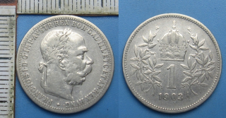 1903 - 1 koruna, stříbro - František Josef I., vzácnější