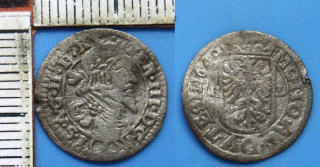 1646 HL - 1 krejcar, stříbro - Ferdinand III., Těšín a Skočov
