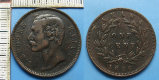 1886 - 1 cent - Sarawak, rádža C.Brooke