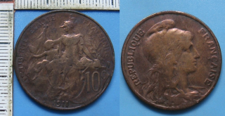 1911 - 10 centimes - Francie