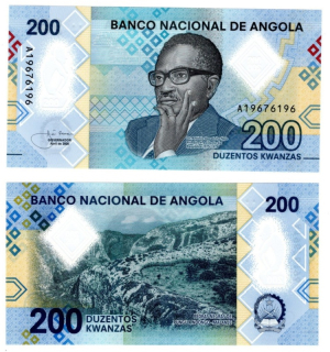 2020 - 200 kwanzas, bankovka, A19676196 - Angola, krásná