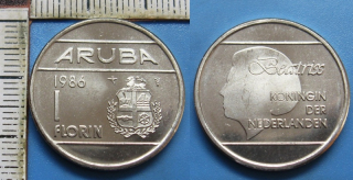 1986 - 1 florin - Aruba, Beatrix