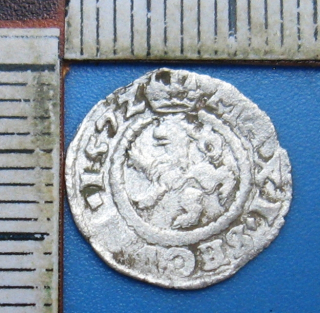 1572 - bílý peníz, stříbro - Maximilián II.