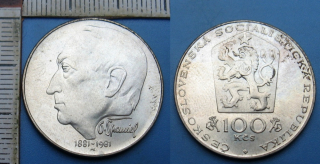 1981 - 100 Kčs, stříbro - Otakar Španiel