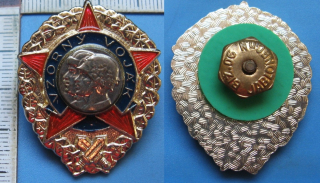 Vzorný voják - odznak, pěkný stav