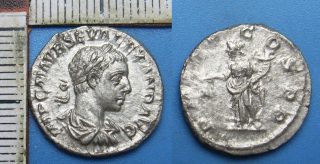  222-235 - denár, stříbro - Severus Alexander, Aequitas stojící vlevo drží roh hojnosti a váhy, IMP C M AVR SEV ALEXAND AVG