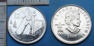 2009 - 25 cents - Kanada, OH Vancouver 2010, Běh na lyžích