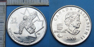 2009 - 25 cents - Kanada, OH Vancouver 2010, Para Hokej