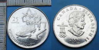 2008 - 25 cents - Kanada, OH Vancouver 2010, Boby