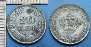 1943 - 20 lei - válečné Rumunsko
