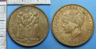 1930 - 20 lei - Rumunsko, Michal I.