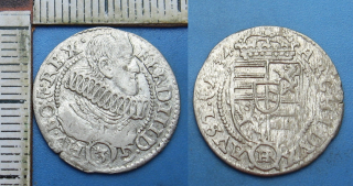 1634 HR - 3 krejcar, stříbro - Ferdinand III., Kladsko, Rossner, pěkný a vzácnější