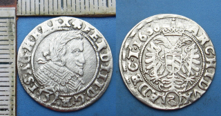 1638 - 3 krejcar, stříbro - Ferdinand III., Vratislav, Reichart, pěkný a vzácnější
