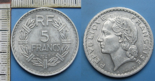 1947 - 5 francs - Francie