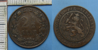 1880 - 2,5 cent - Nizozemí