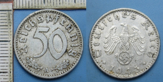 1943 A - 50 reichspfennig - Třetí říše