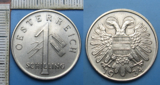 1934 - 1 schilling - Rakousko