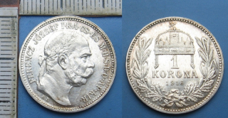 1916 KB - 1 koruna, stříbro - František Josef I.