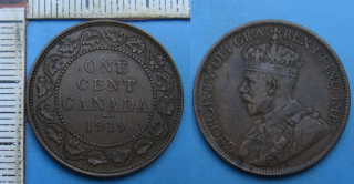 1919 - 1 cent - Jiří V., Kanada