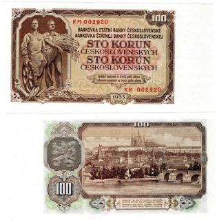 1953 - 100 korun, bankovka - KM002920, krásná