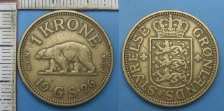 1926 HCN GJ - 1 krone - Grónsko