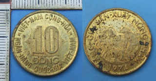 1974 - 10 dong - Jižní Vietnam, FAO