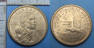 2000 P - 1 dollar - USA, Sacagawea