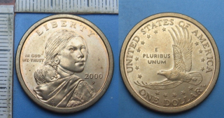 2000 P - 1 dollar - USA, Sacagawea