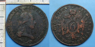 1800 A - 6 krejcar - František I.