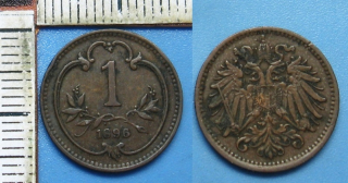 1900 - 1 heller - František Josef I.